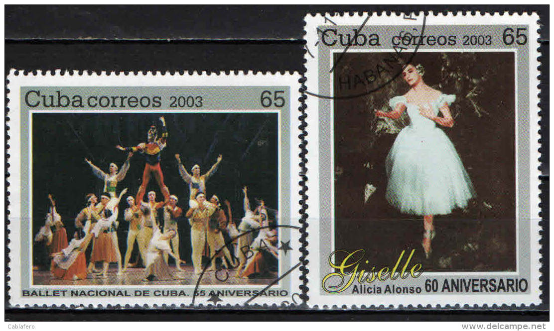 CUBA - 2003 - COMPAGNIA NAZIONALE CUBANA DI BALLETTO - USATI - Gebraucht