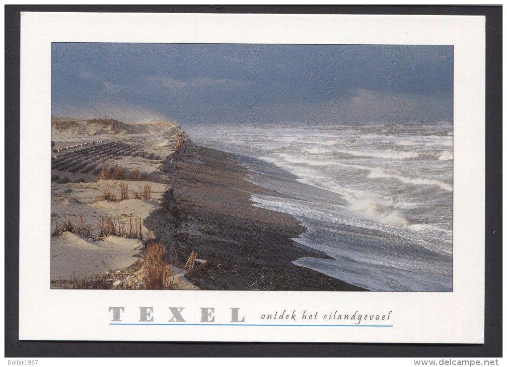 Texel  , Stormachtige Zee  - NOT Used  See The 2  Scans For Condition. ( Originalscan !!! ) - Texel