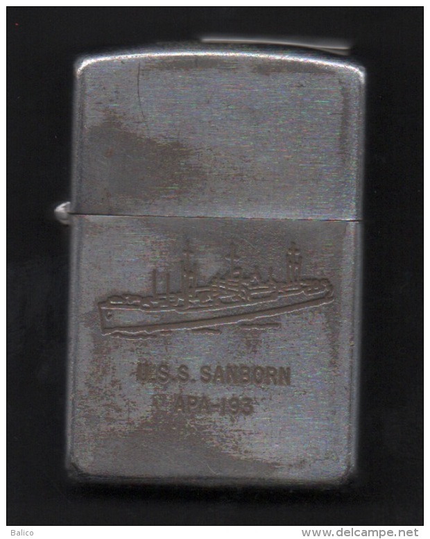 ZIPPO Retour Du Viet Nam - U.S.S. SANBORN - APA-193 - 1953/54 - Ref, F - Zippo