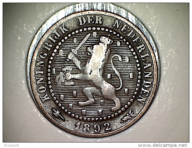 Nederland 1 Cent 1892 - 1 Centavos