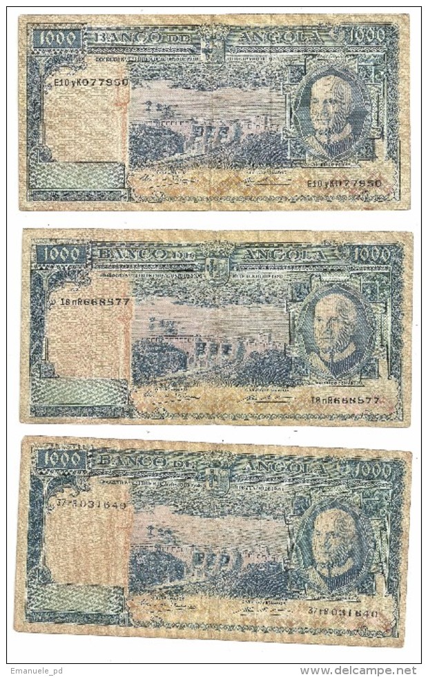 Angola 1000 Escudos 1970 (Price For 1 Banknote) - Angola