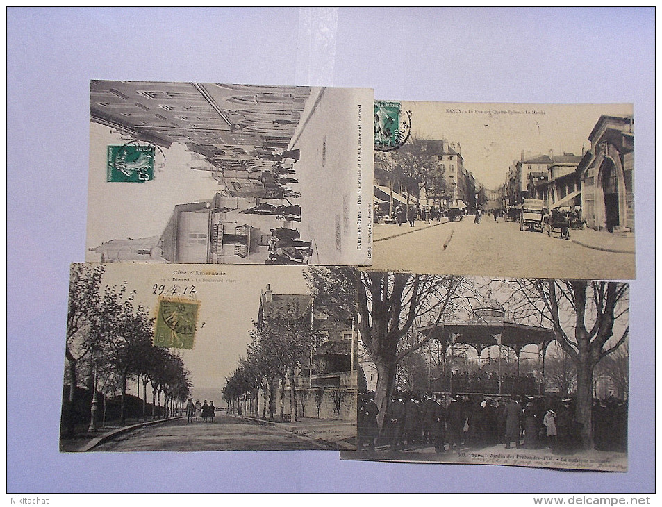 LOT 300 CARTES TOUTES SCANNEES-Majorité CPA-DEPART 1 EURO-A voir!