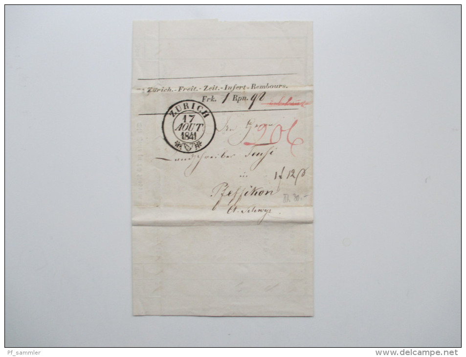 Schweiz Belege Slg. 107 Stk. Ab 1841 Viel Vor 1945 Mit Zensurpost / Ganzsachen / Firmenkarten / Block 3 Expressbrief Usw - Collezioni (in Album)