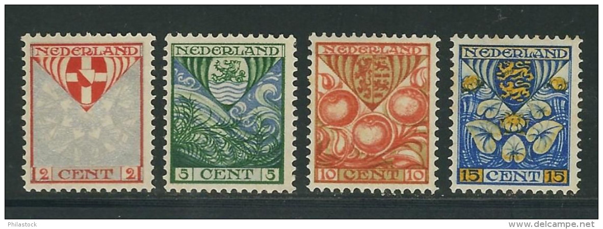 PAYS BAS N° 186 à 189 ** - Unused Stamps