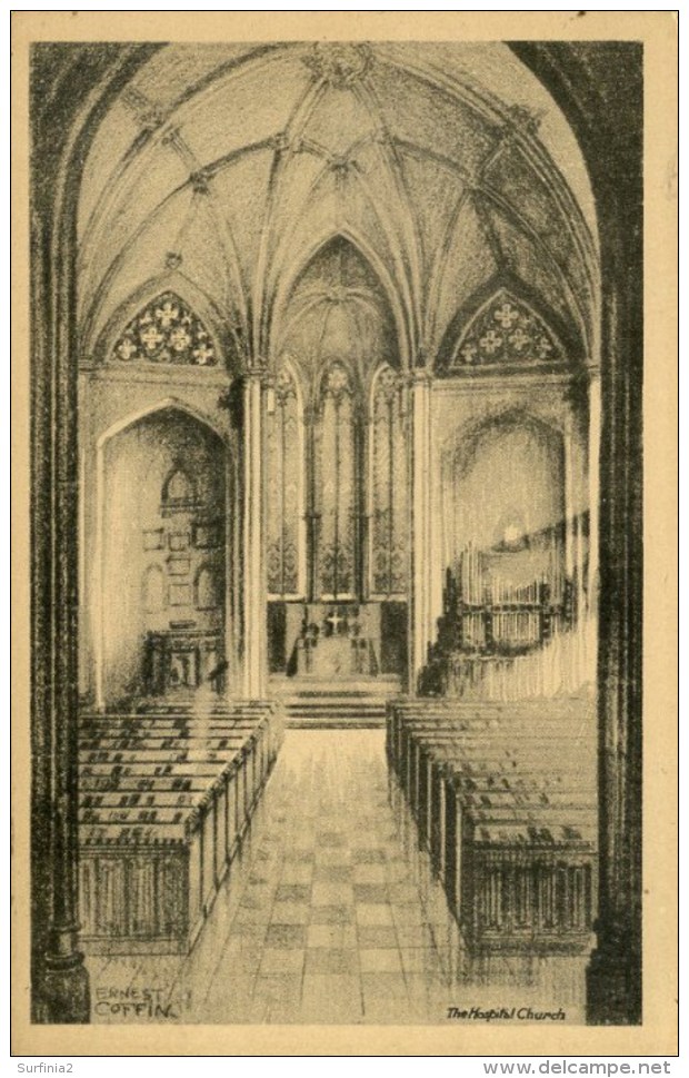 MISCELLANEOUS ART - LONDON - BARTS HOSPITAL - THE HOSPITAL CHURCH - ERNEST COFFIN Art56 - Other & Unclassified