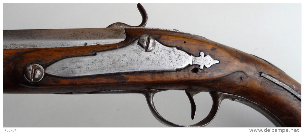 Pistolet Des Gardes Du Corps Du Roi Modèle 1770 Transformé à Piston - Armes Neutralisées