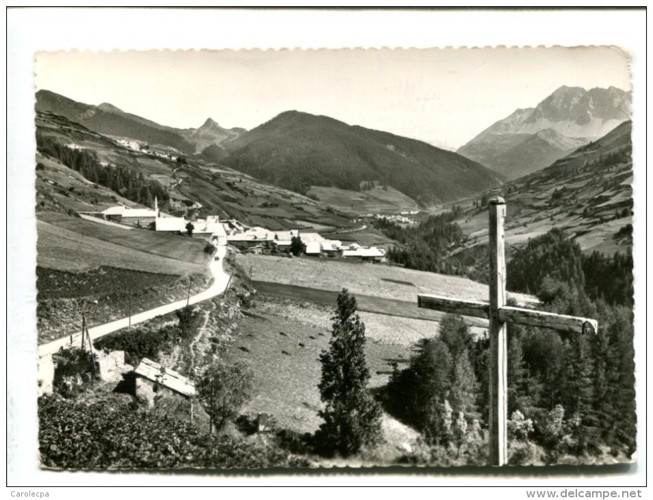 CP - Col De Vars (05) VUE SUR LES 3 VILLAGES ET LA ROUTE DU COL - Autres & Non Classés