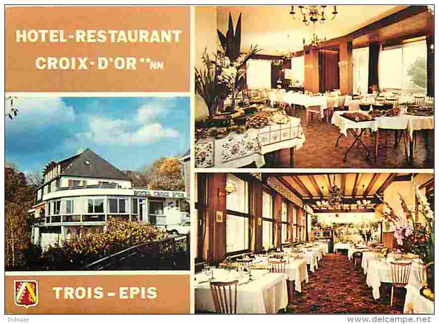 68 - Trois Epis - Hotel-Restaurant Croix D'Or - Multivues - Voir Scans Recto-Verso - Trois-Epis