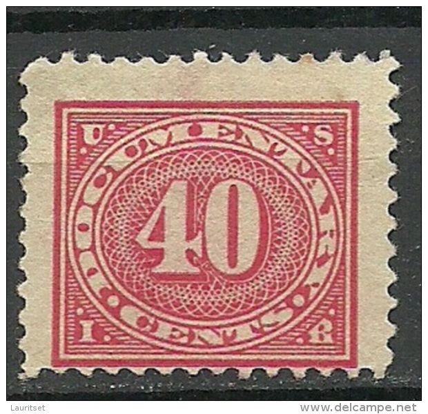 USA Documentary Revenue 40 C Mint - Revenues