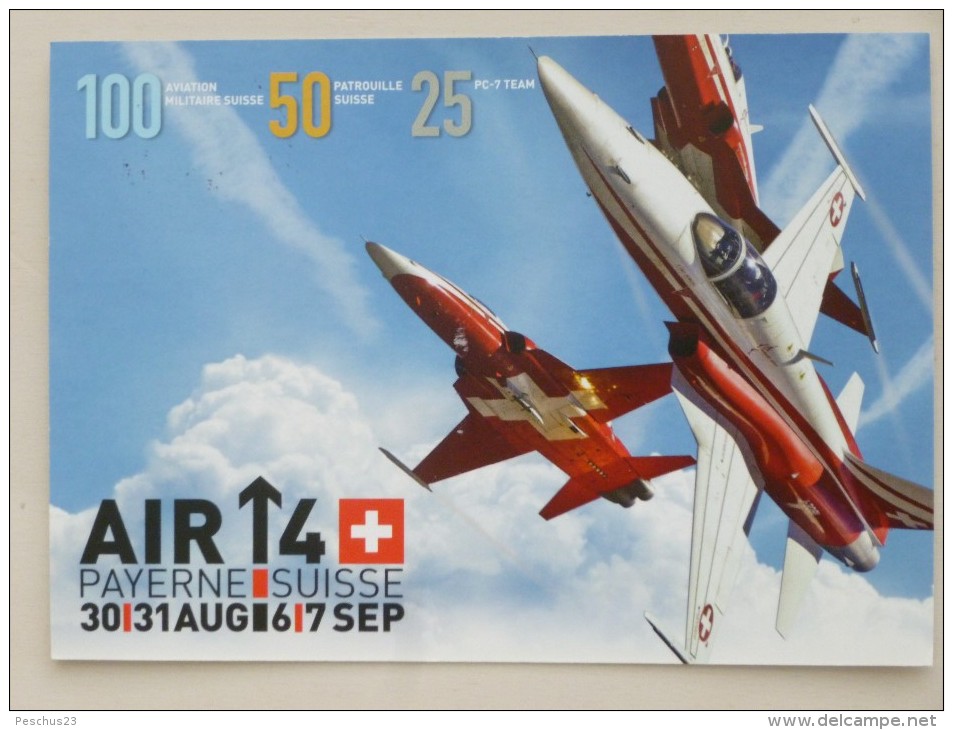 SUISSE / SCHWEIZ / SVIZZERA / SWITZERLAND // 2014, CPA Armée Suisse AIR14 PAYERNE, Circulée, Cachet "Poste Militaire" - Storia Postale