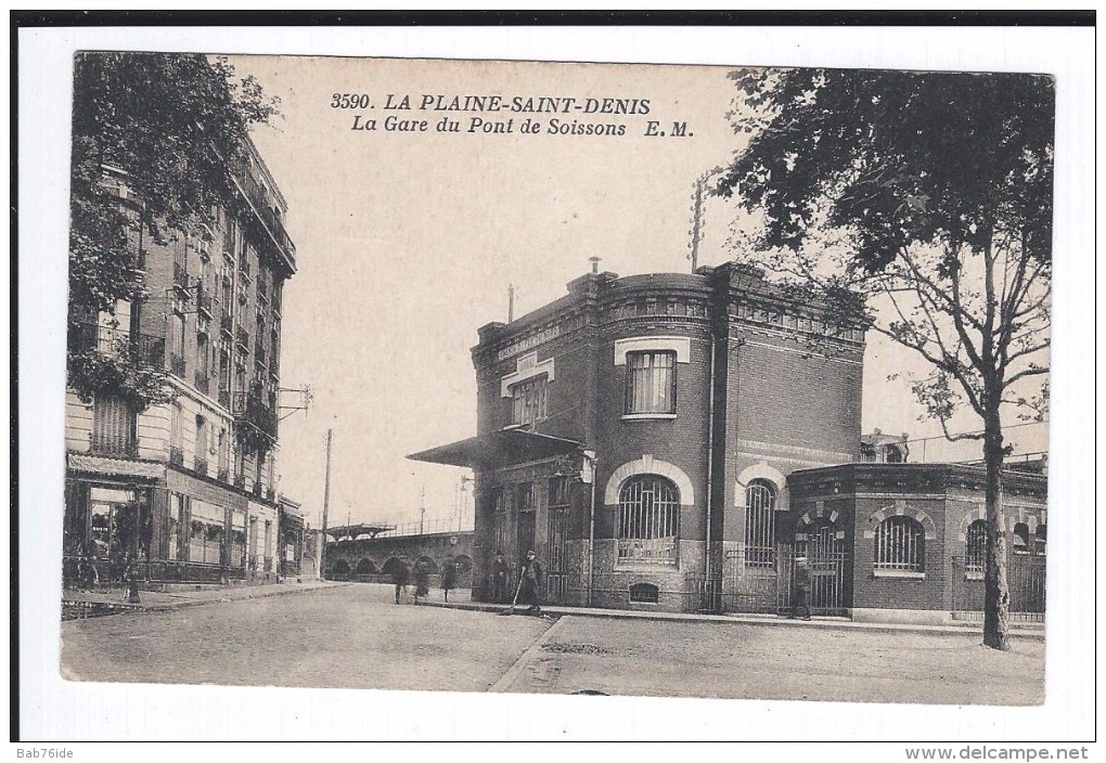 Dept 93. LA PLAINE-SAINT-DENIS. La Gare Du Pont De Soissons. - Autres & Non Classés