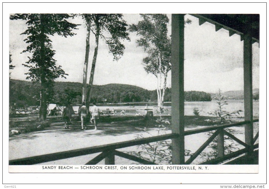 USA - NEW YORK - POTTERSVILLE, Schroon Crest, Sandy Beach On Schroon Lake - Utica