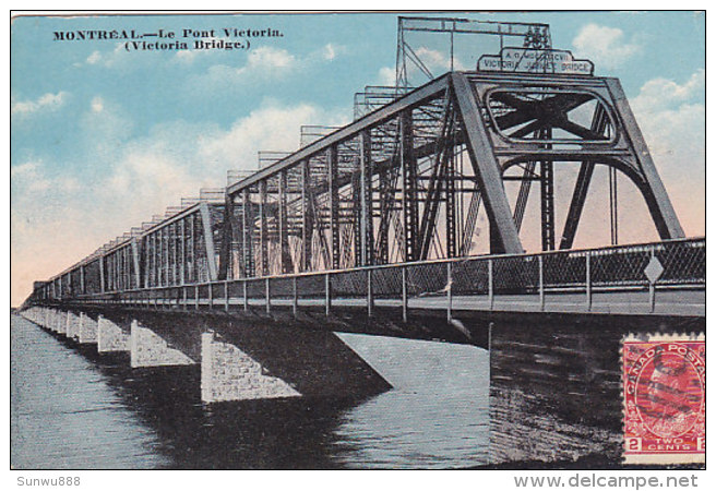 Montréal - Le Pont Victoria (Victoria Bridge) 1920 - Montreal