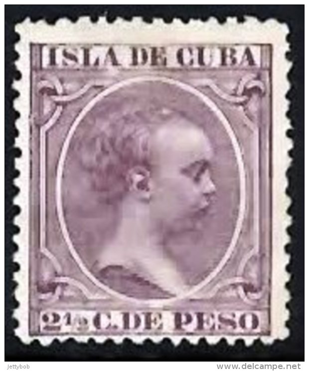 CUBA 1894 Alfonso XIII 2.5c Mint - Kuba (1874-1898)