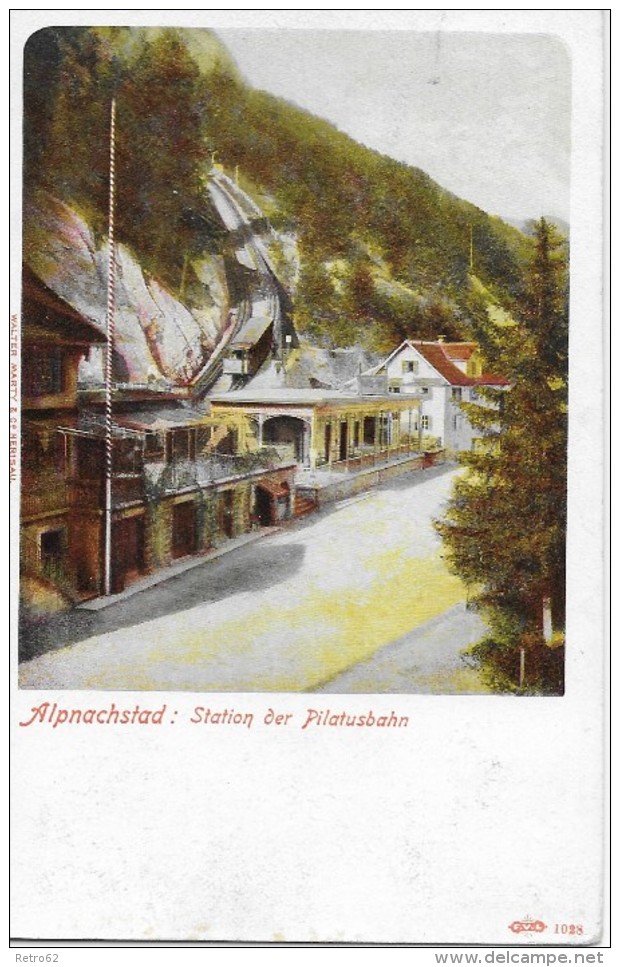 ALPNACHSTAD &#8594; Station Der Pilatusbahn Anno 1900 - Alpnach