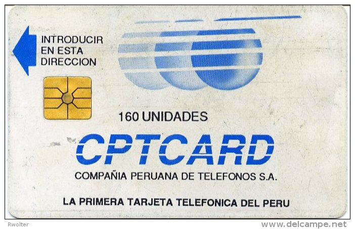 @+ TC Du Perou - CPTCard - Primera Tarjeta Telephonica 160U - Pérou