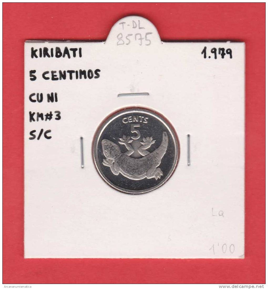 KIRIBATI   5  CENTIMOS  1.979  CU NI   KM#3    SC/UNC     T- DL-8575 - Kiribati