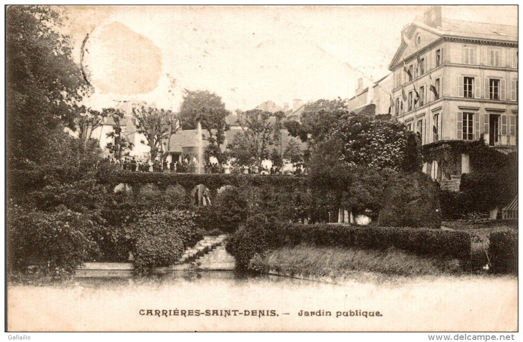 CARRIERES SAINT DENIS JARDIN PUBLIQUE - Carrières-sur-Seine