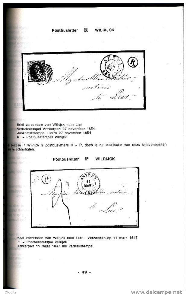 LIVRE Belgique De Postgeschiedenis Van WILRYCK ,par Schaerlaeken ,  152 P. , 1995  --  15/277 - Philatelie Und Postgeschichte