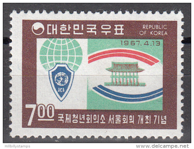 Korea-south    Scott No. 564     Unused Hinged     Year  1967 - Korea (Zuid)