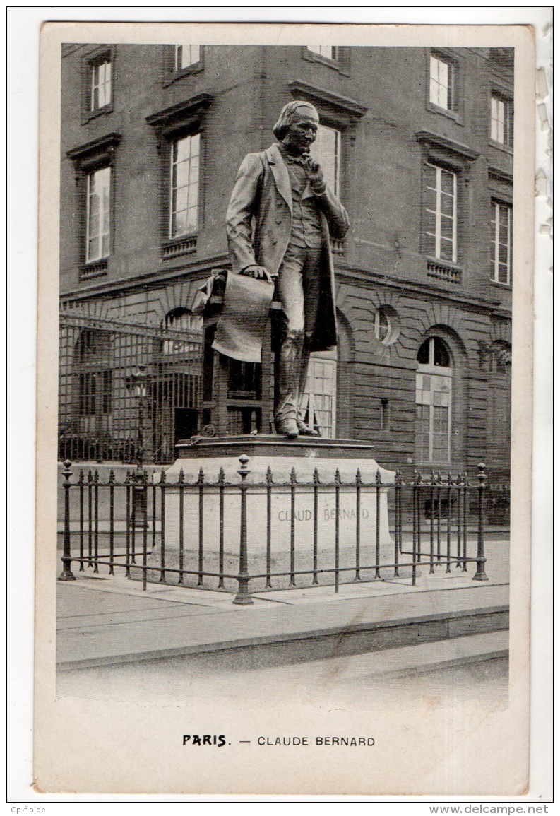 75 - PARIS . CLAUDE BERNARD - Réf. N°15539 - - Statues