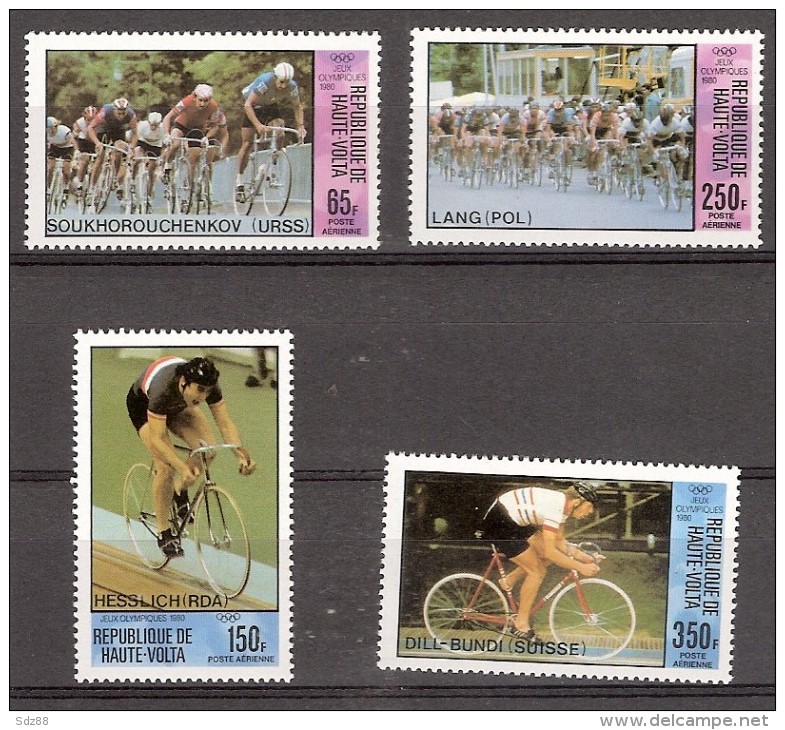 Haute Volta 1980   PA 225 à 228  **  Cyclisme  Vélo - Wielrennen