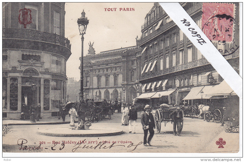 PARIS IX (9e), Rue Halevy, Côté De L'Opéra, Maison Des Dentelles, Ed Fleury TOUT PARIS 201 - Distrito: 09