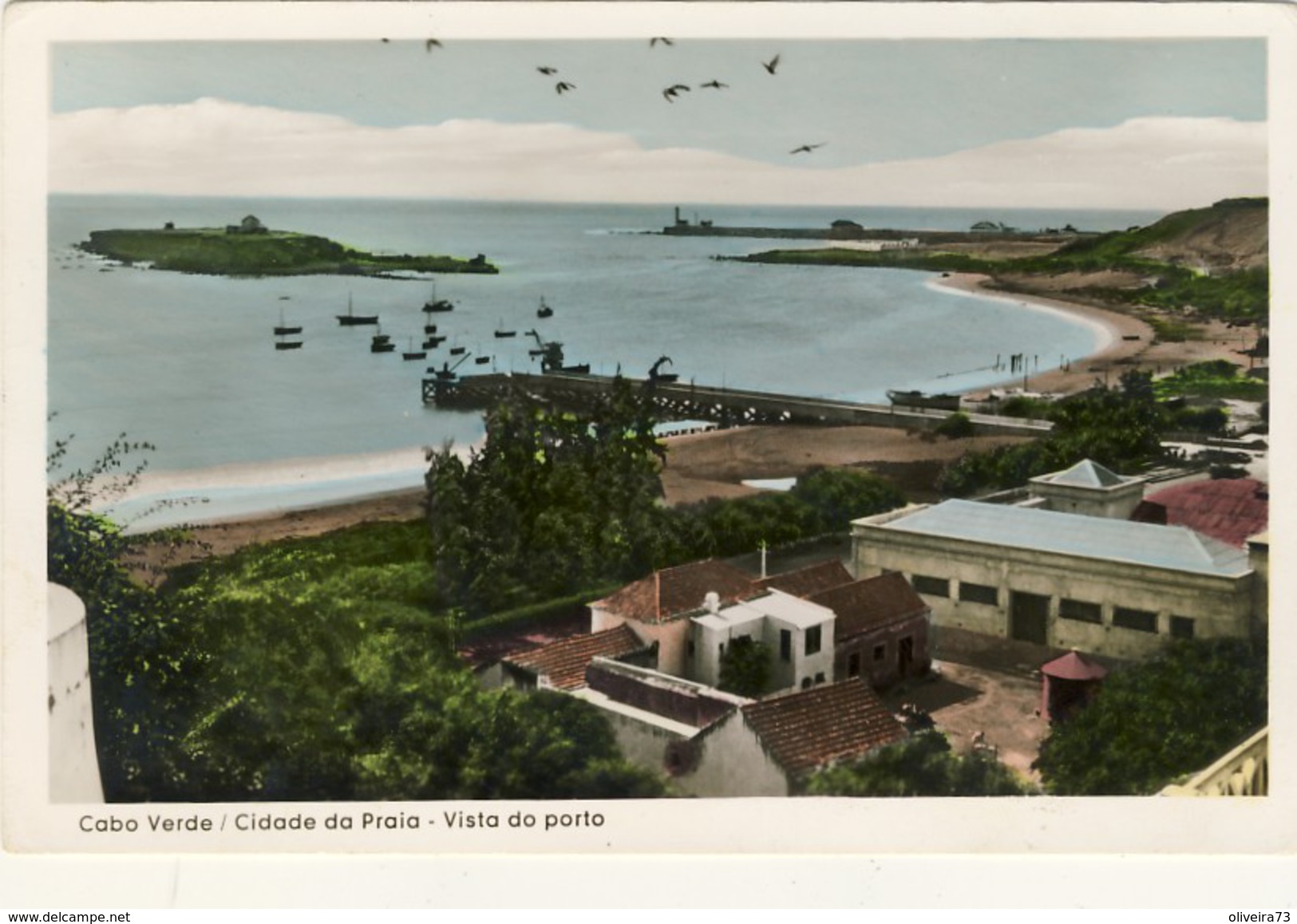CABO VERDE, CIDADE DA PRAIA, Vista Do Porto,  2 Scans - Cap Vert