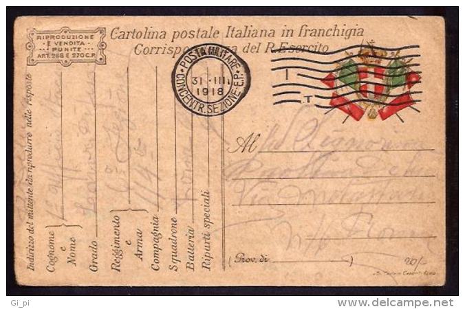 M927  - POSTA MILITARE CONCENTR. SEZIONE E. P.  (I T TRA LE RIGHE) - Posta Militare (PM)