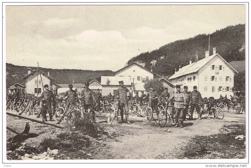LE PONT VD 1915 Militär-Radfahrer - Sonstige & Ohne Zuordnung