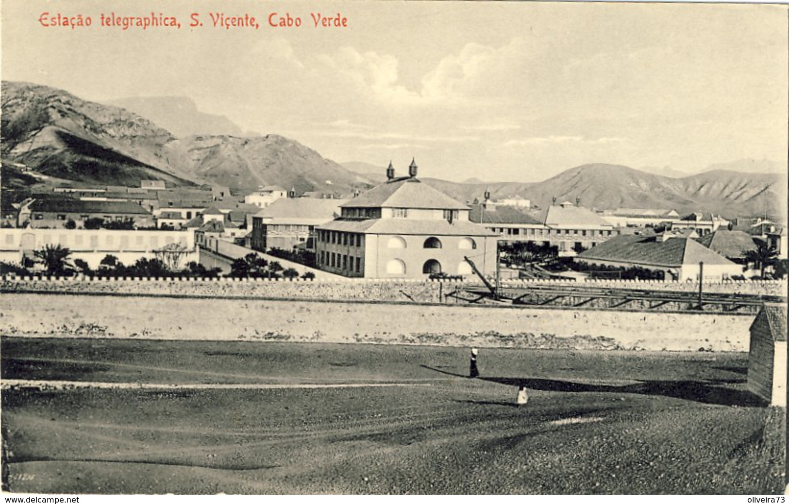 CABO VERDE, SÃO VICENTE, Estação Telegraphica, 2 Scans - Cap Vert