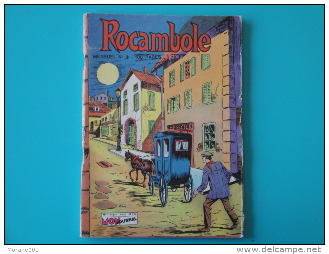 Rocambole  N°   3   Mon  Journal   Aventures Et Voyages Petit Format   Leroux Bon Etat - Mon Journal