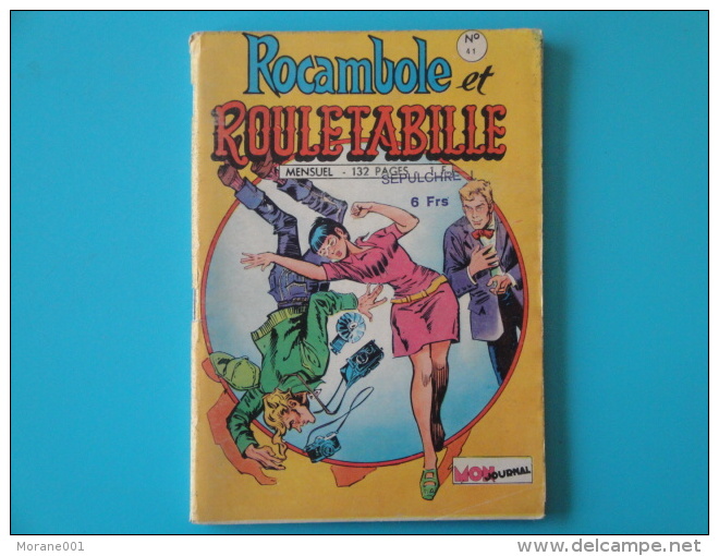 Rouletabille Et Rocambole    N° 41   Mon  Journal   Aventures Et Voyages Petit Format     Bon Etat - Mon Journal