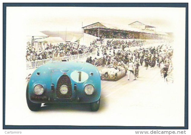 72 - Le Mans - 24 Heures Du Mans 1939 - Bugatti 57 G - Dessin De Bruère François - Le Mans