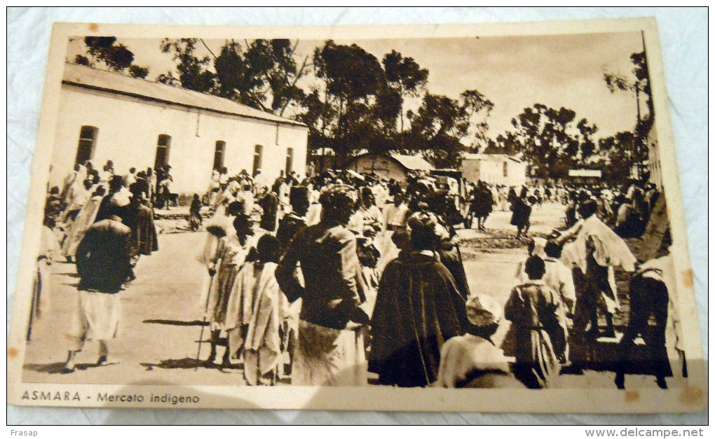 ERITREA - ASMARA -IL MERCATO INDIGENO  ANIMATA - Eritrea