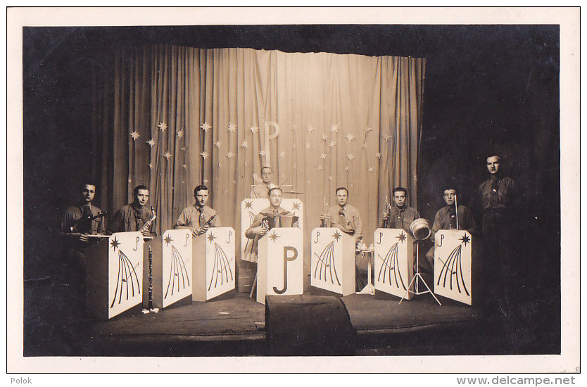 Bb - Carte Photo Orchestre JP (Autriche, Wien) (Orchestre De Jazz DEMOUSTIER, Stalag 232) - Music And Musicians