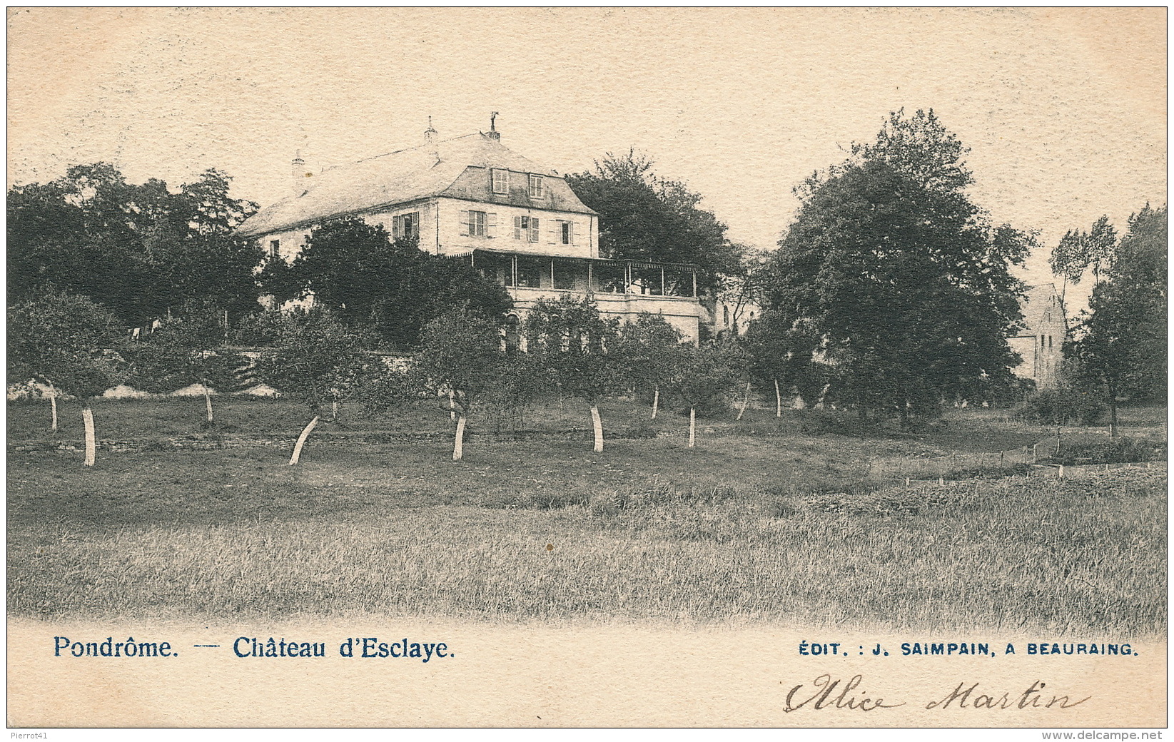 BELGIQUE - NAMUR - BEAURAING - PONDROME - Château D' ESCLAYE - Beauraing