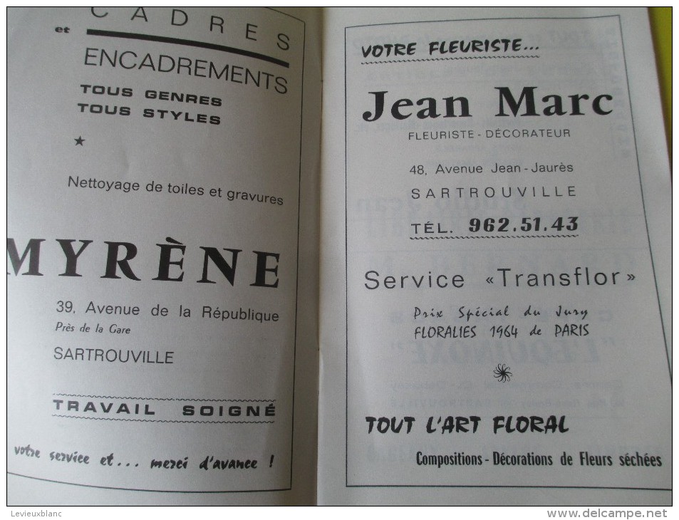 Deuxiéme Exposition De Peintures Et Arts Plastiques/SARTROUVILLE/Salle G Philippe /1965  PROG86 - Programmes