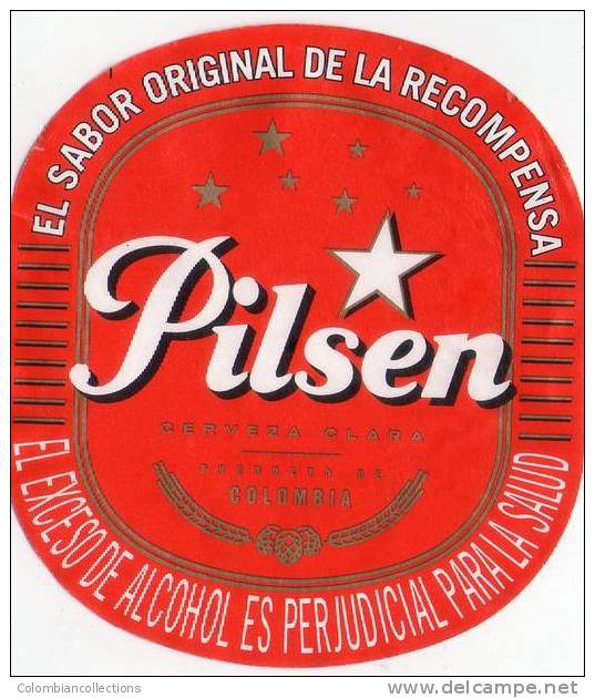 Lote EC41, Colombia, Beer Label, Pilsen, 2007, Sabor Original, Not Perfect, Etikett, Etiqueta De Cerveza - Cerveza