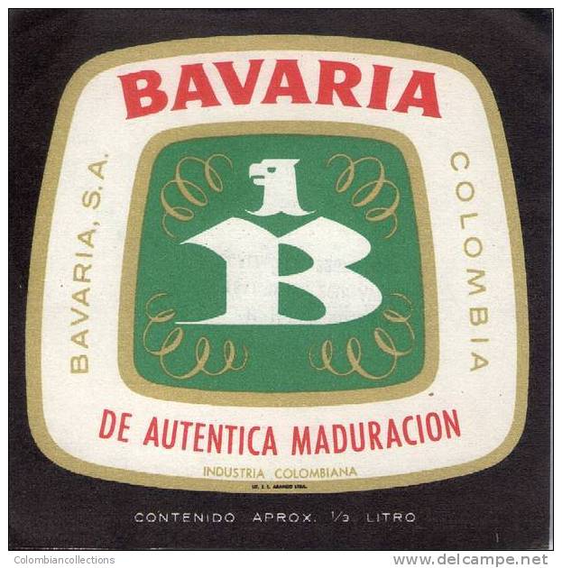 Lote EC27, Colombia, Beer Label, Bavaria, Etikett, Etiqueta De Cerveza - Cerveza