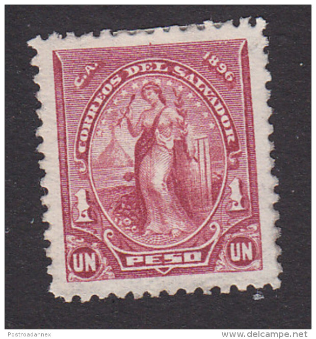 El Salvador, Scott #145, Mint Hinged, Peace, Issued 1896 - El Salvador