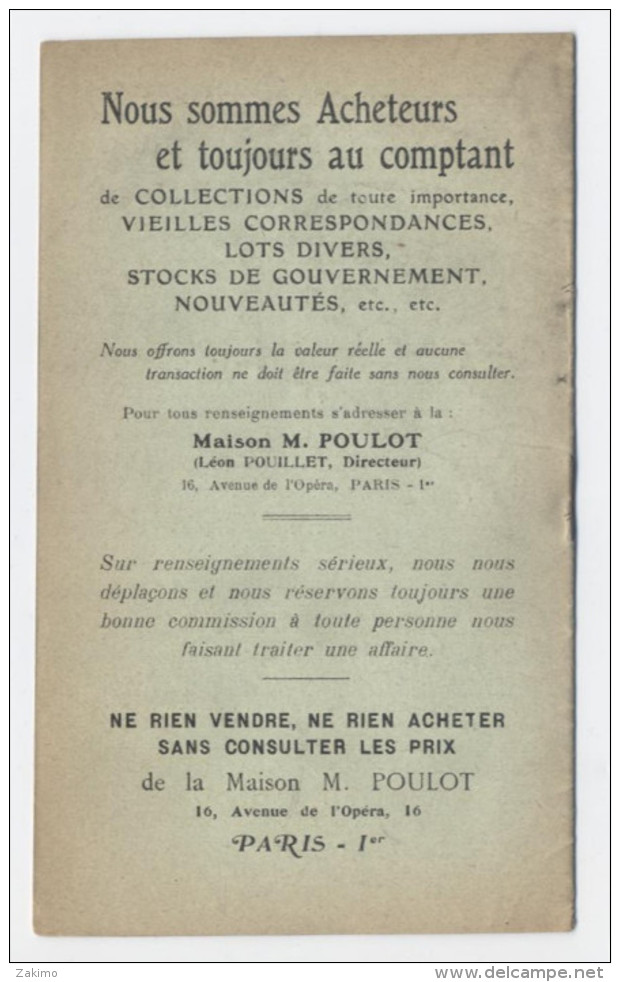 1922-BULLETIN DES PHILATELISTES--PARIS 1ER  -E500 - Francia