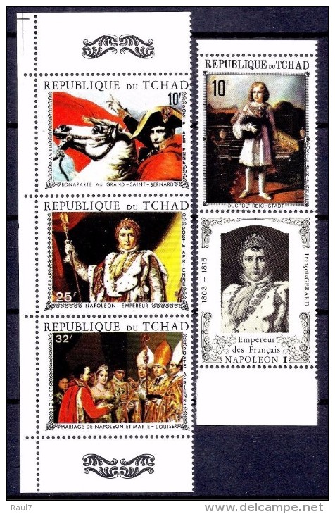 TCHAD 1970 - Napoléon Bonaparte - 4 Timbres Neufs // Mnh // Très Rares - Chad (1960-...)