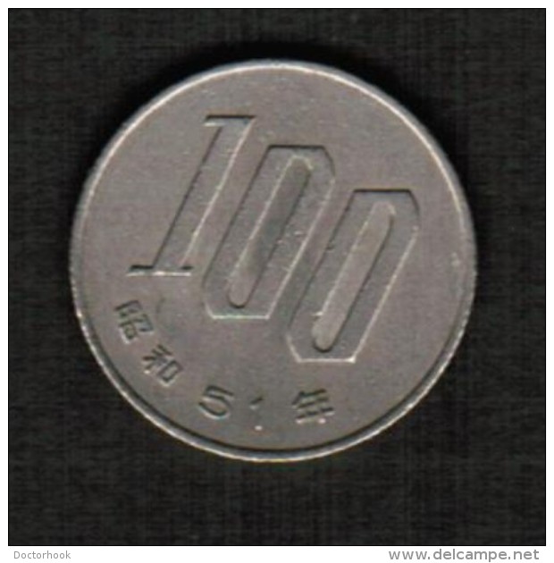 JAPAN   100 YEN 1976 (SHOWA 51) (Y # 82) - Japón