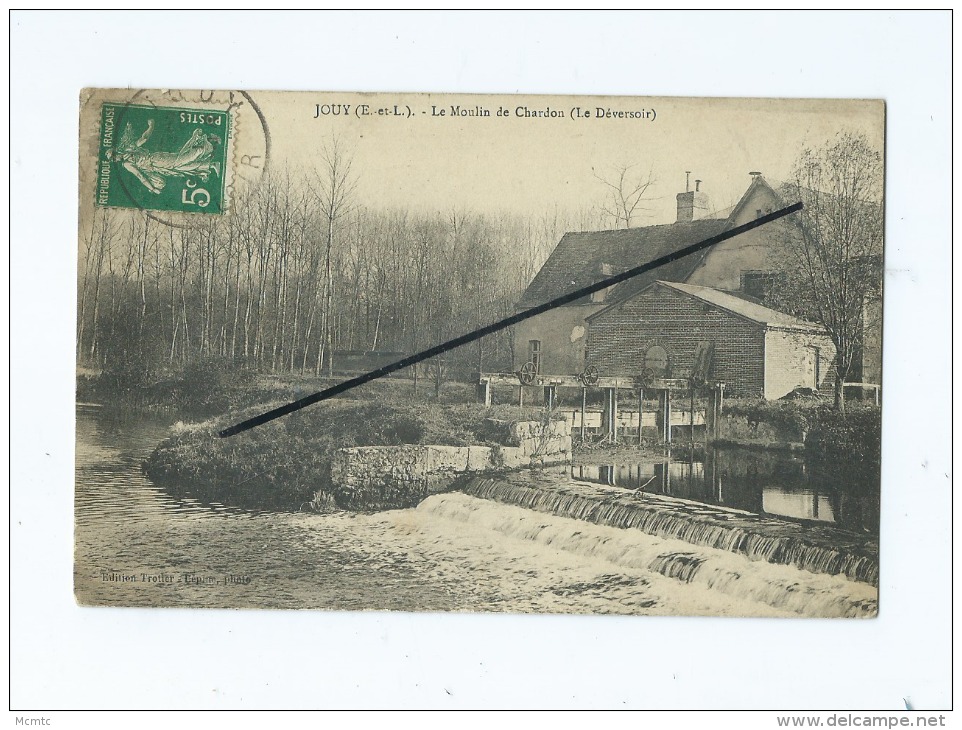 CPA Décollée  -  Jouy  - Le Moulin De Chardon  ( Le Déversoir ) - Jouy