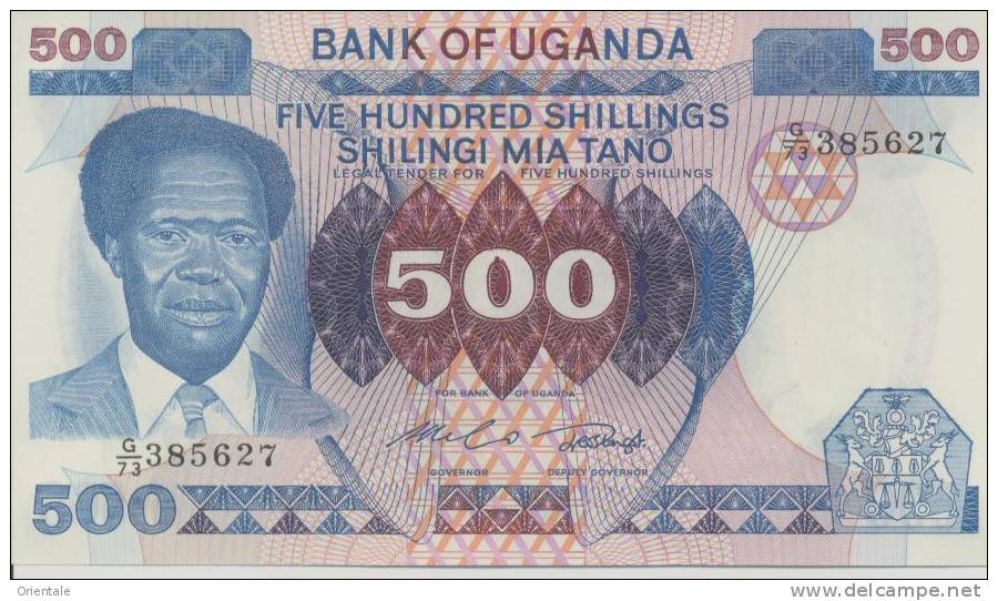 UGANDA P. 22a 500 S 1983 UNC - Uganda