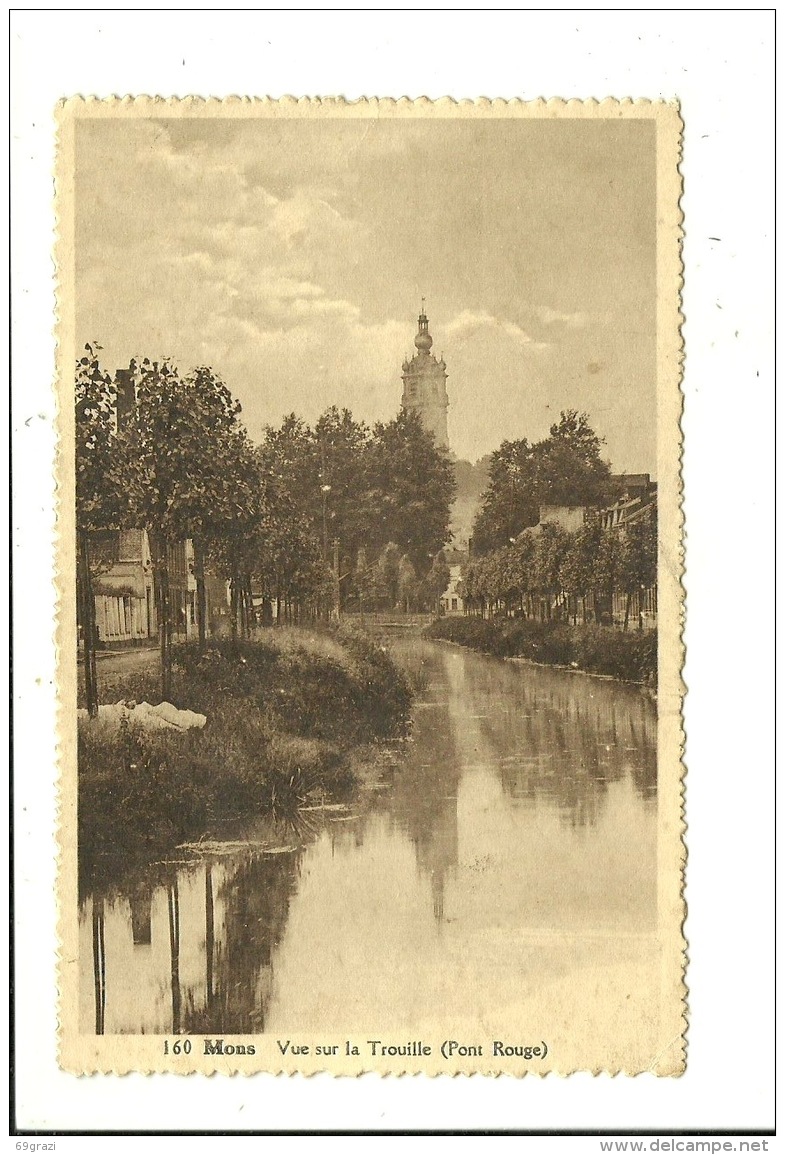 Mons Vue Sur La Trouille ( Pont Rouge ) - Mons