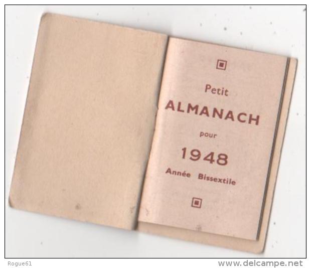 ALMANACH  1948 - Petit Format ( 4 Cm Par 5,5 Cm ) - SAINTE - THÉRÈSE - Petit Format : 1941-60