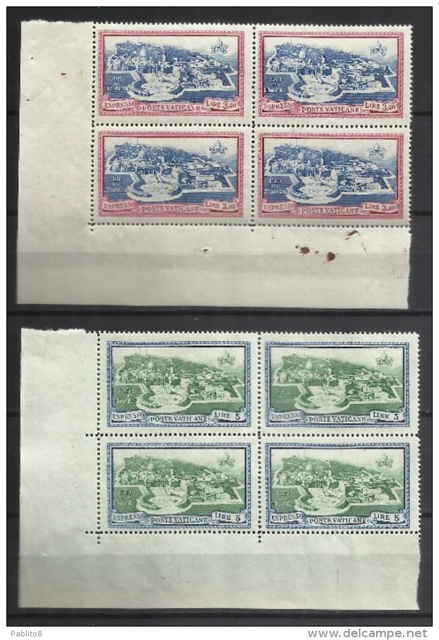 VATICANO VATICAN VATIKAN 1945 MEDAGLIONCINI STEMMA EFFIGIE PAPA PIO XII SERIE COMPLETA COMPLETE SET MNH - Unused Stamps