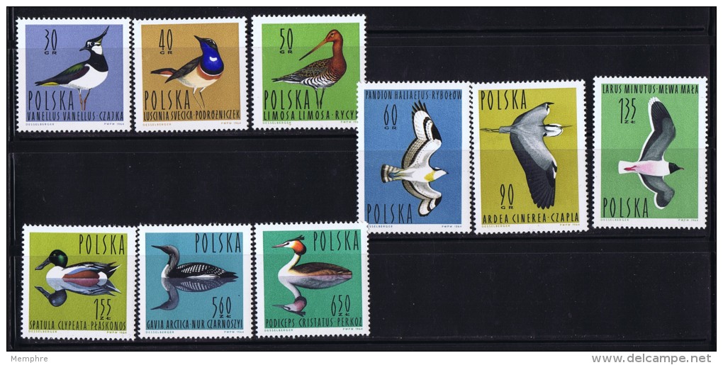 1964  Birds Set Sc 1231-9  MNH - Unused Stamps